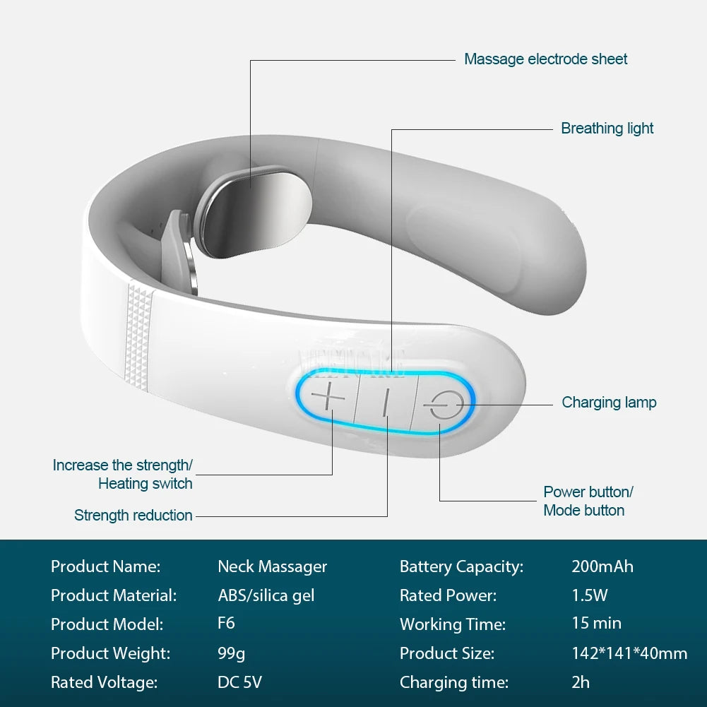 Smart Neck Massager for Pain Relief